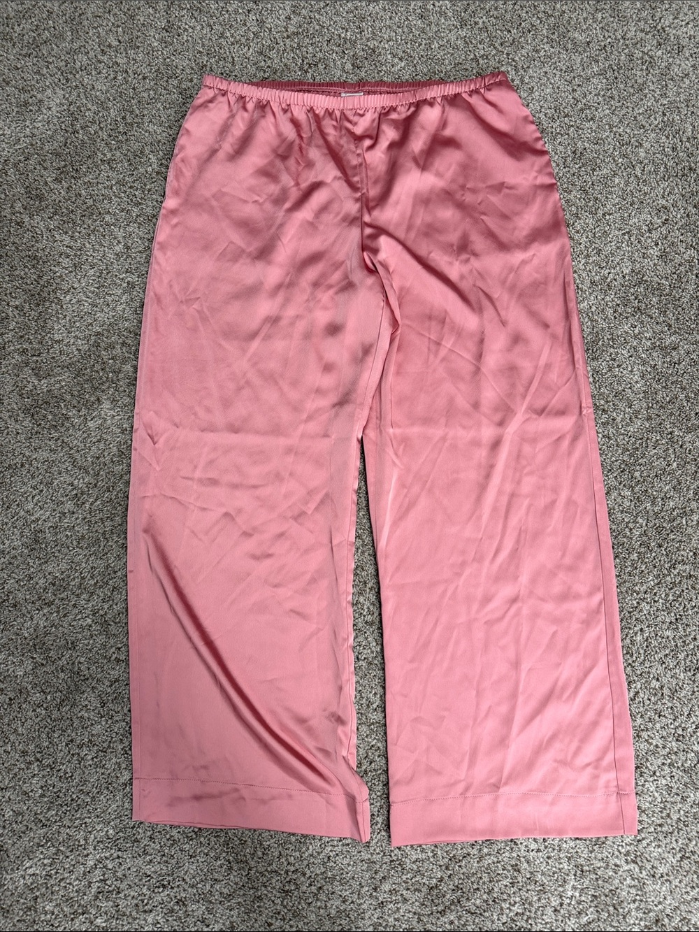 a new day Pink Elastic Waist Wide-Leg Pants